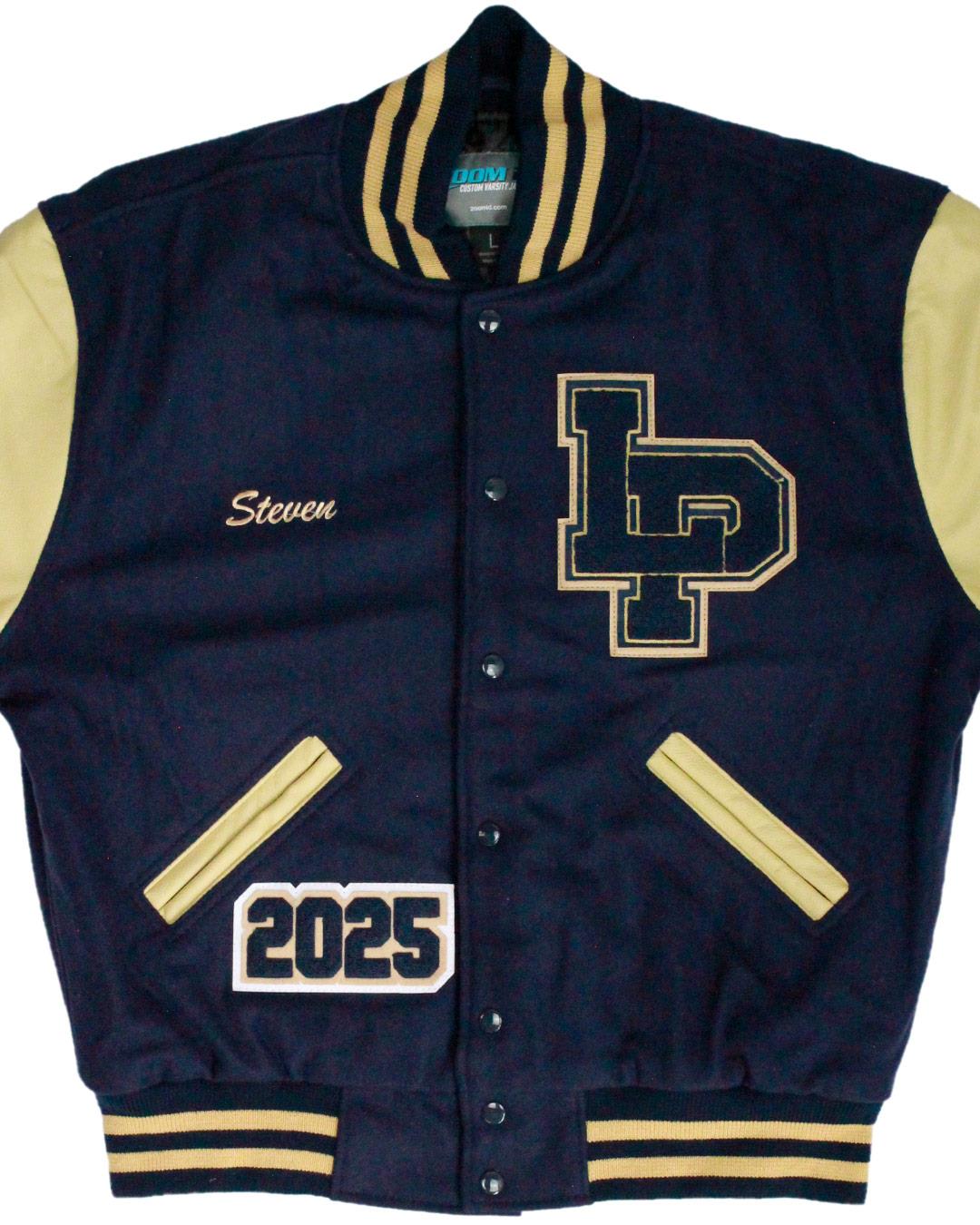 La Pine High School Hawks Letter Jacket, La Pine, OR - Front 