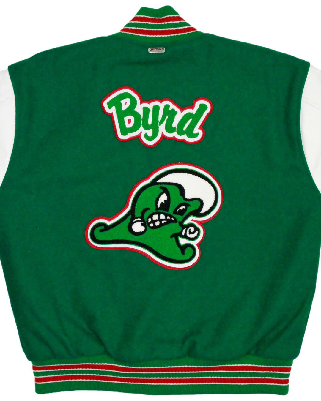 O'Bannon High School Greenwaves Letterman Jacket, Greenville, MS - Back