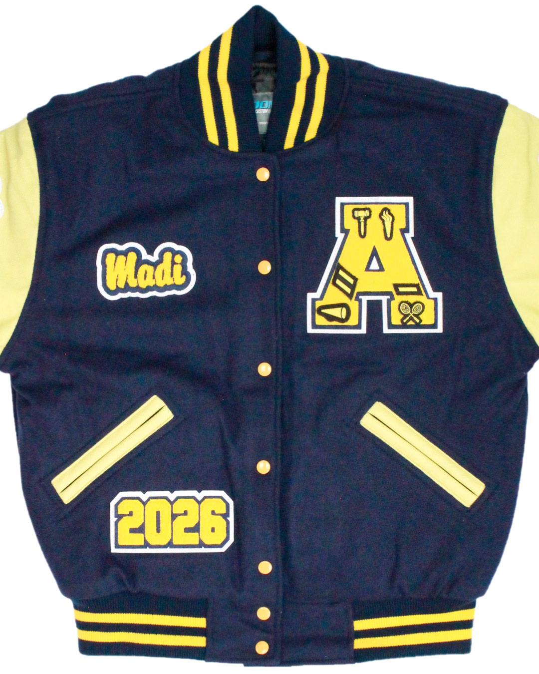 Aberdeen High School Bobcats Letter Jacket, Aberdeen, WA - Front