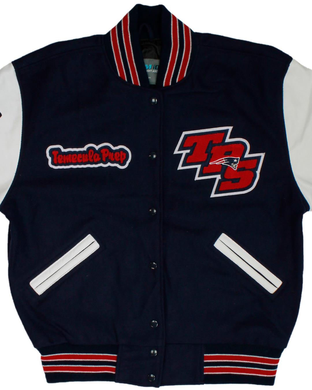 Temecula Prep Patriots Letter Jacket, Winchester CA  - Front