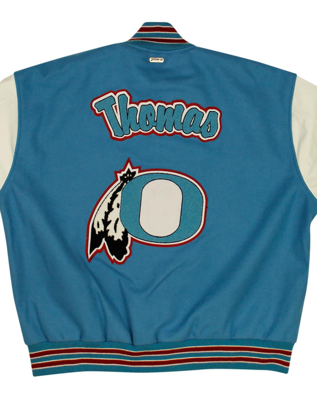 Owyhee High School Letterman Jacket, Owyhee NV - Back