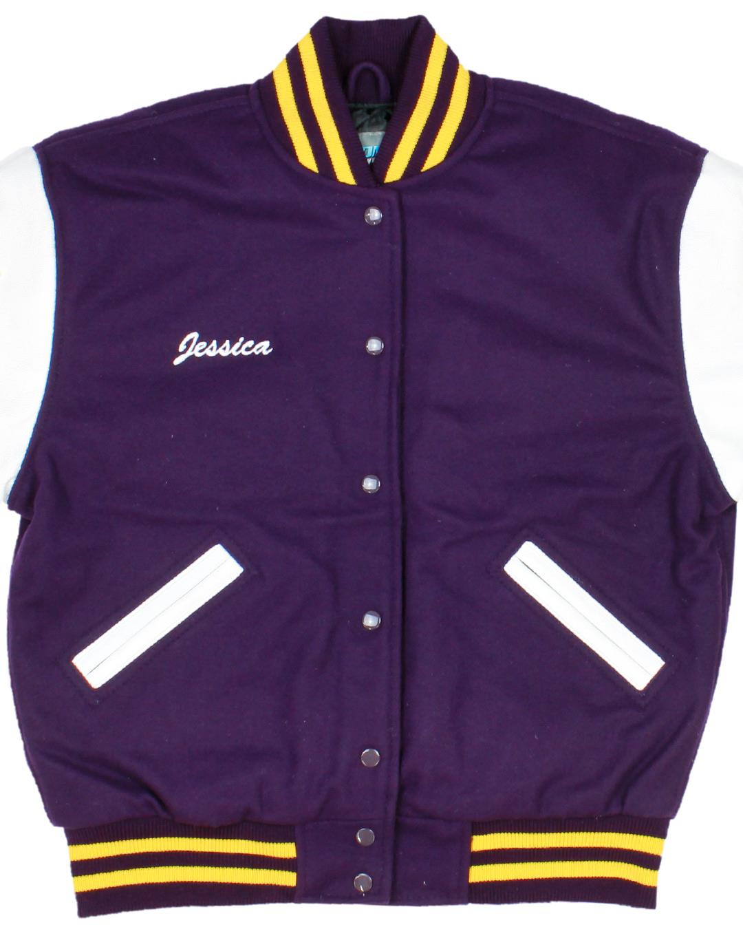 Puyallup High School Vikings Letterman Jacket, Puyallup, WA - Front