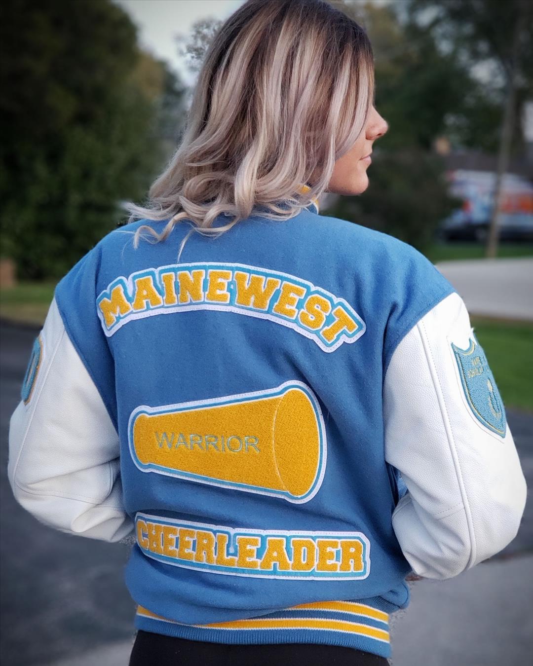 Maine West High School Letterman Jacket, Des Plaines IL - Back