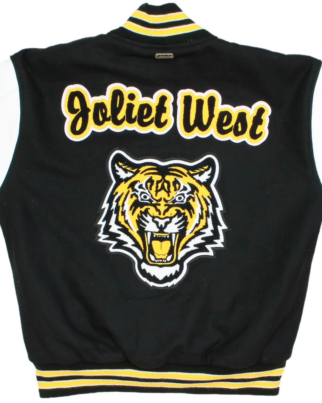 Joliet West High School Tigers Letterman Jacket, Joliet, IL - Back