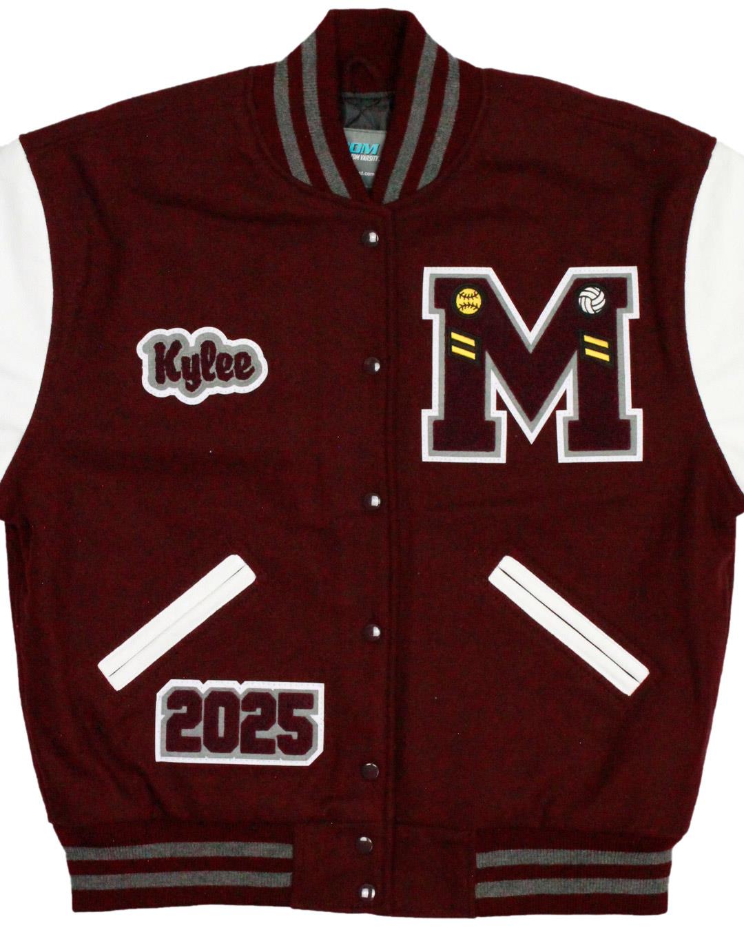 Montesano High School Bulldogs Letter Jacket, Montesano, WA - Front 