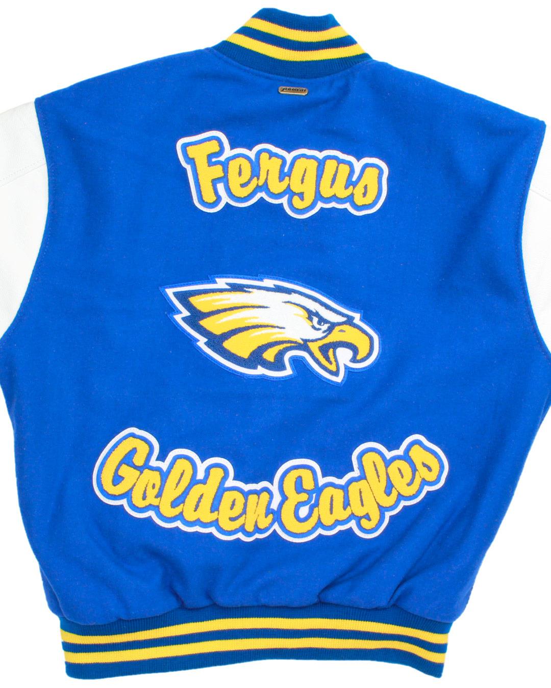 Fergus High School Golden Eagles Letterman, Lewistown, MT - Back