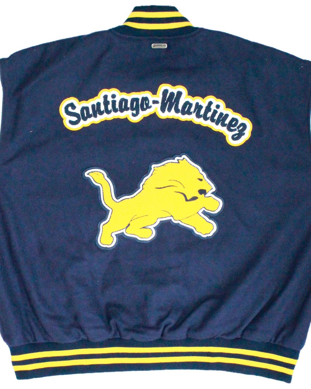 Lincoln High School Lions Varsity Jacket, San Jose CA - Back