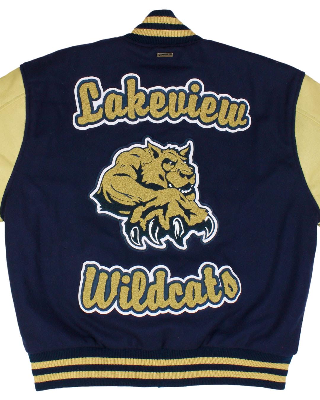 Lakeview High School Letterman Jacket, Lakeview, MI - Back