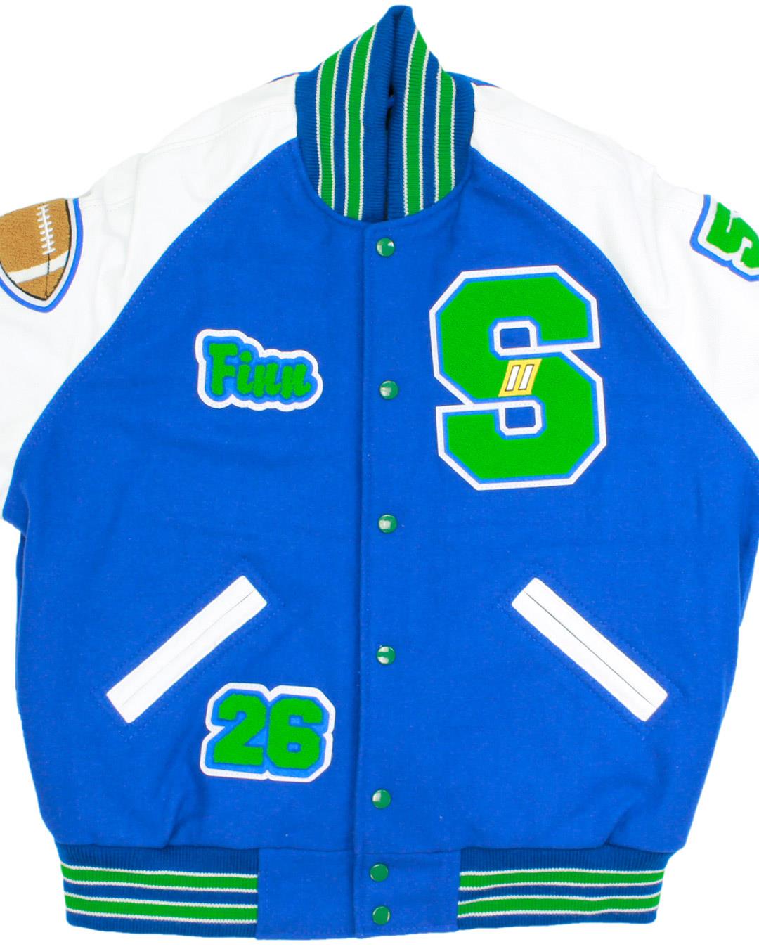 Shorewood High School Thunderbirds Letterman Jacket, Shoreline, WA - Front