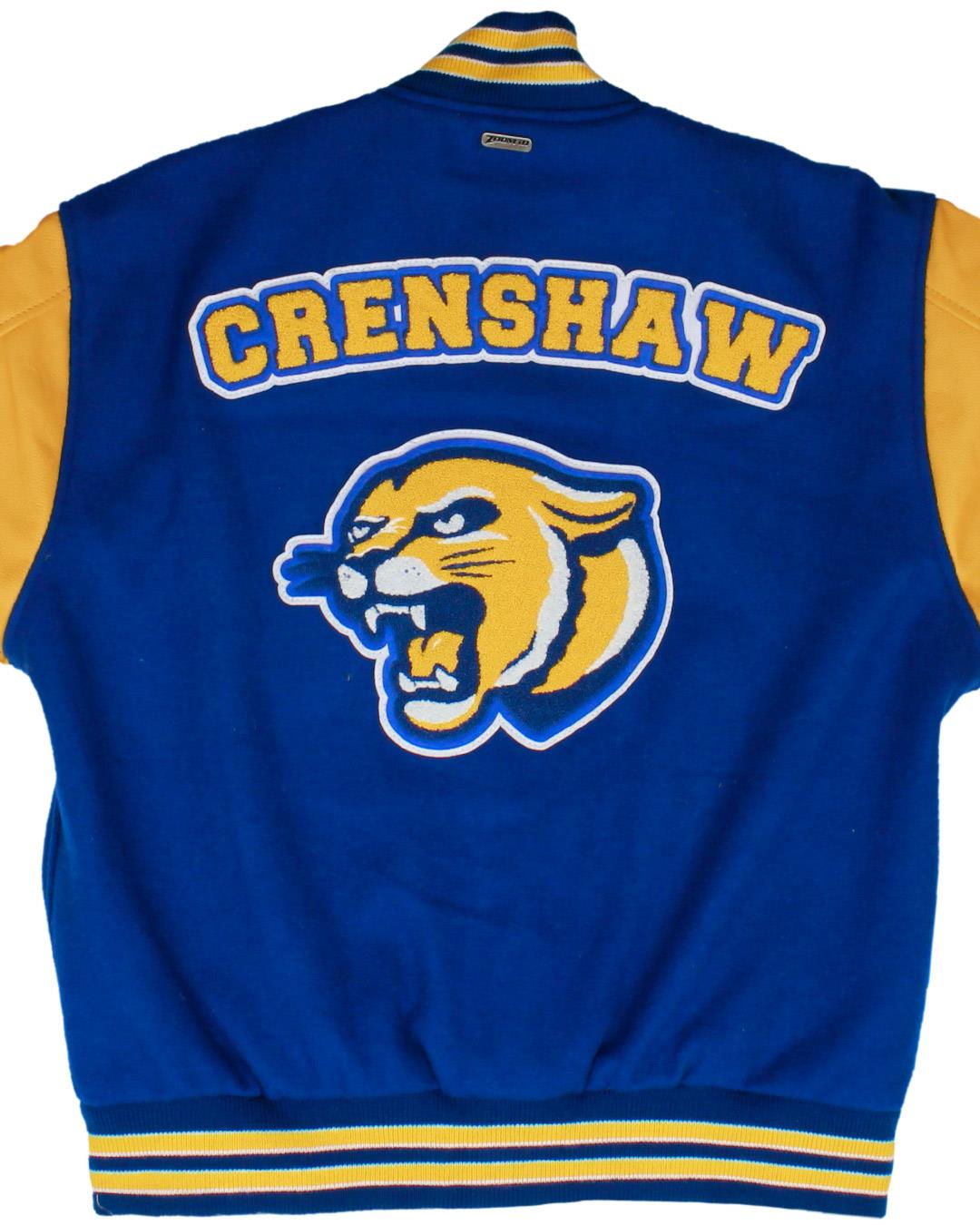 Crenshaw High School Cougars Letterman Jacket, Los Angeles CA - Back