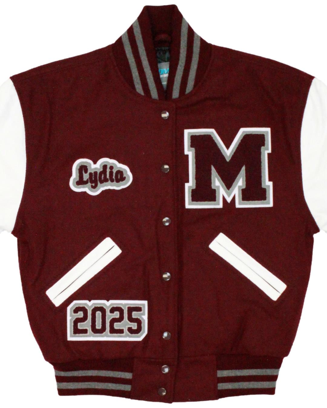 Montesano High School Bulldogs Lettermen Jacket, Montesano, WA - Front