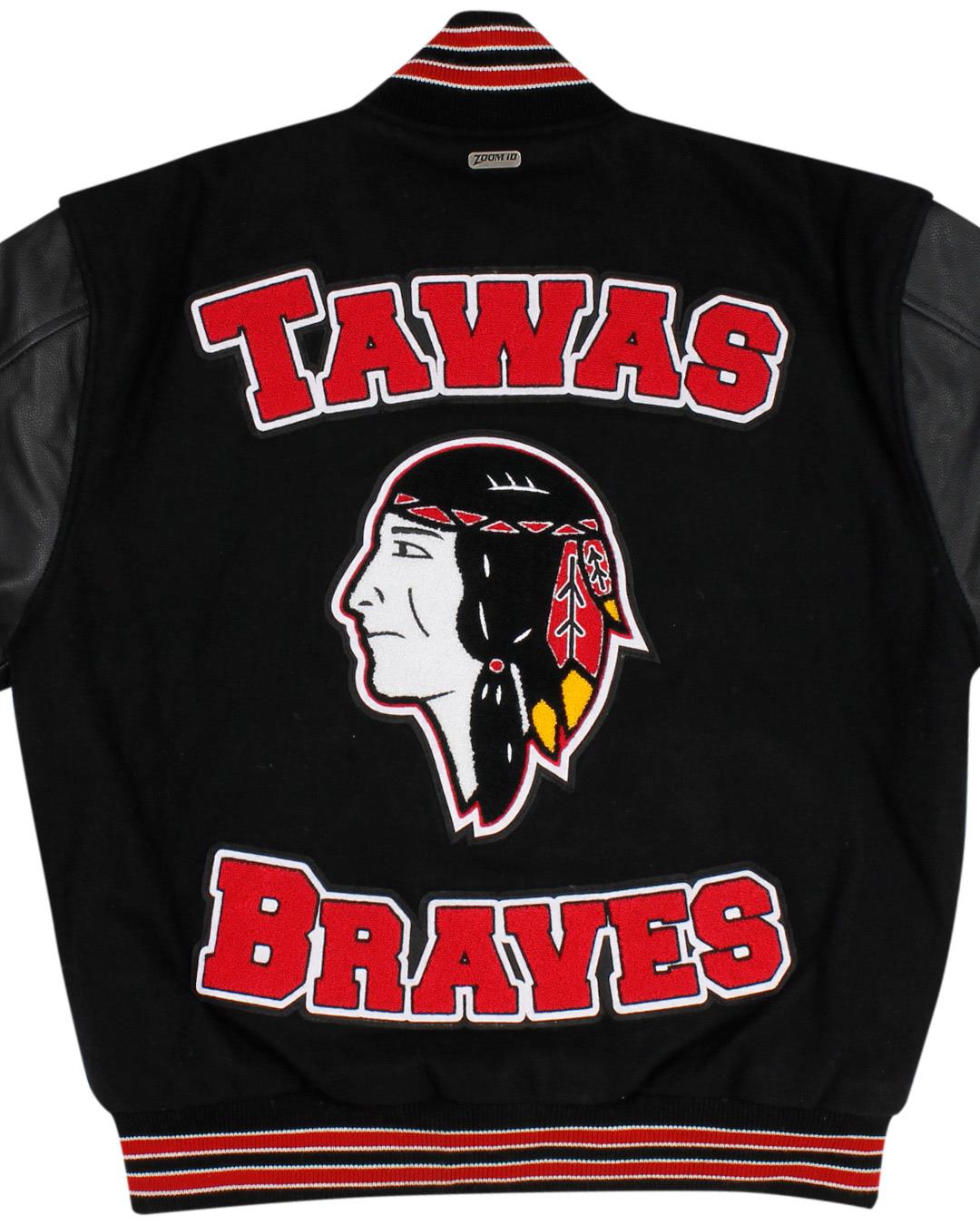 Tawas Area High School Letterman Jacket, Tawas City MI - Back