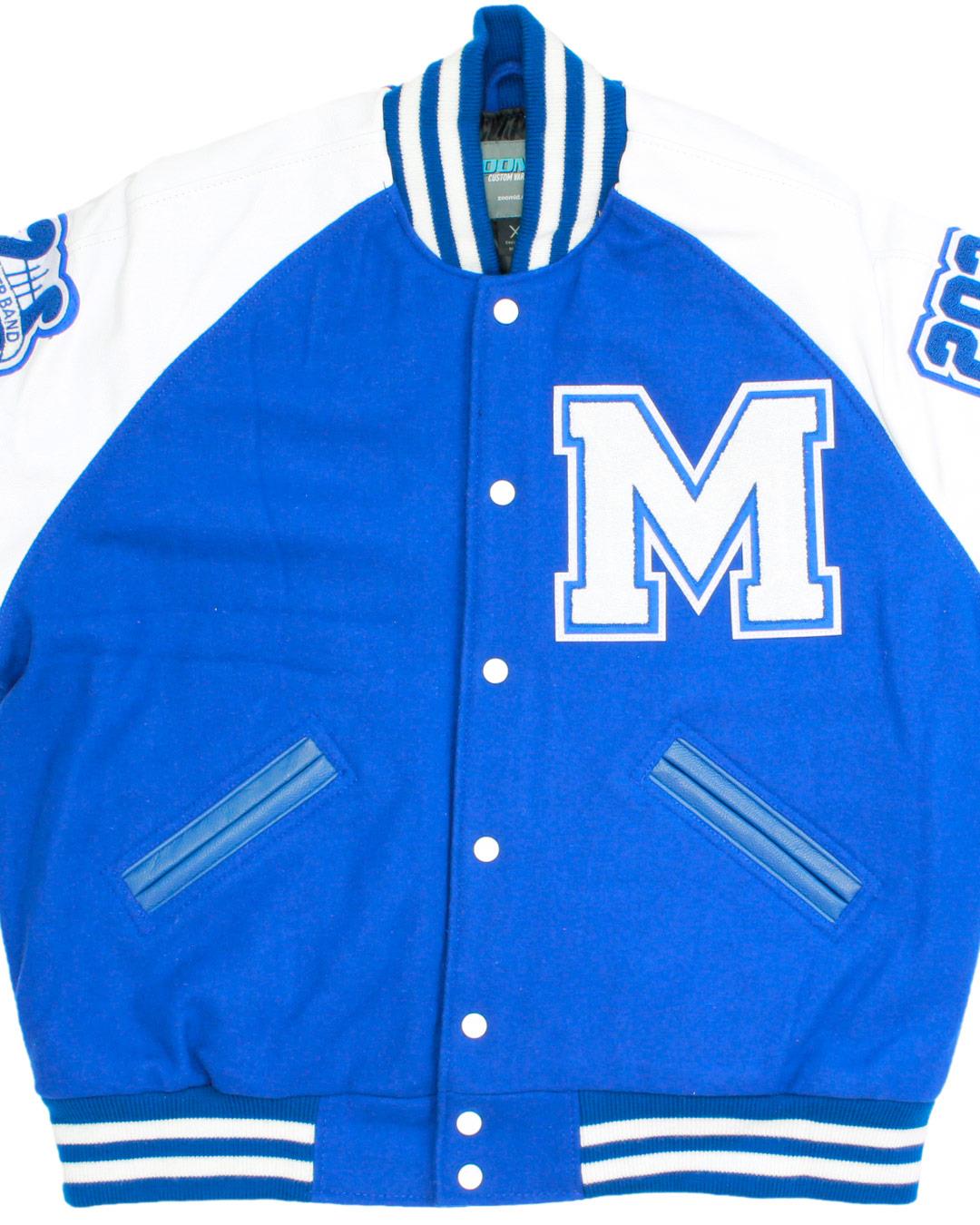 Mandeville High School Skippers Lettermen Jacket, Mandeville, LA - Front