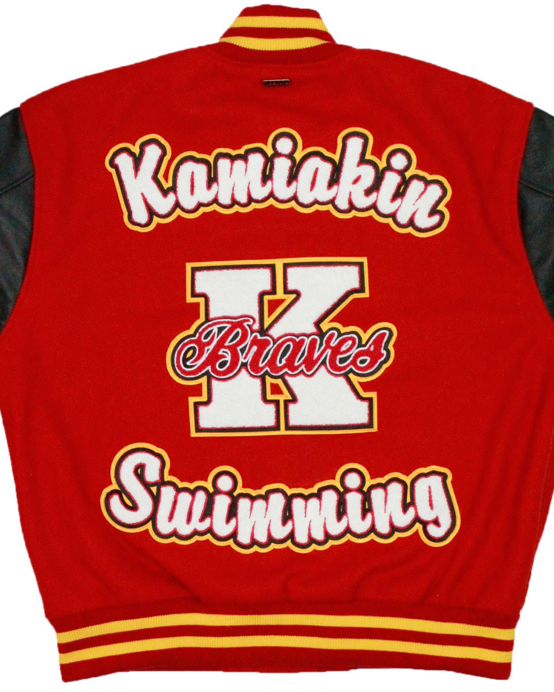 Kamiakin High School Braves Letter Jacket, Kennewick, WA - Back
