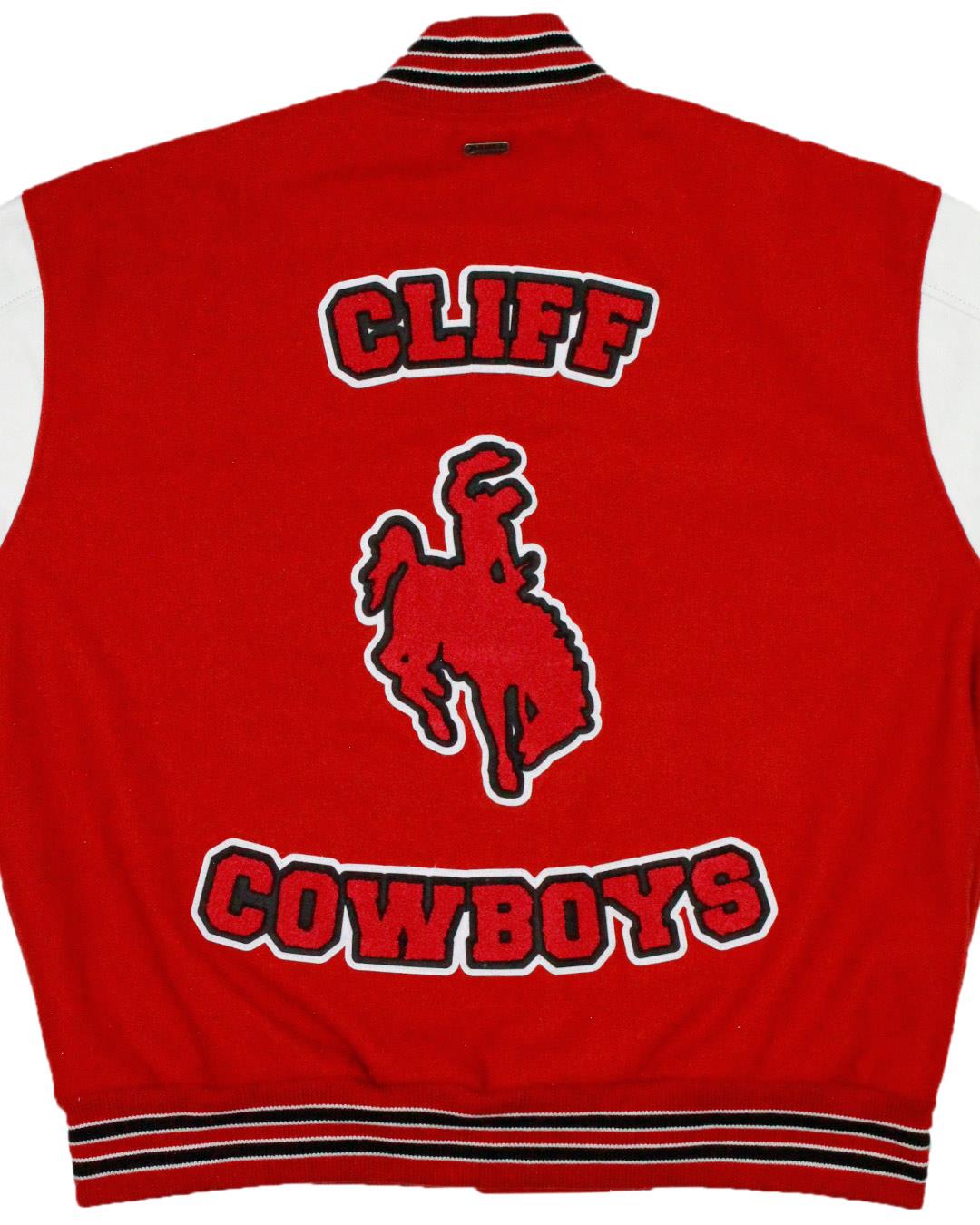 Cliff High School Cowboys/Cowgirls Letter Jacket, Cliff, NM - Back