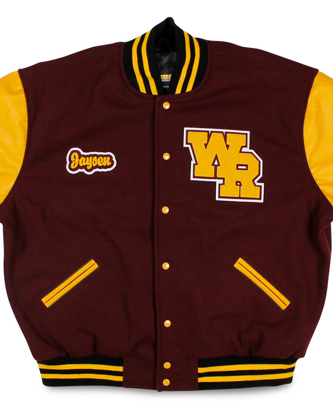 White River High School Letterman Jacket, Buckley WA - Front