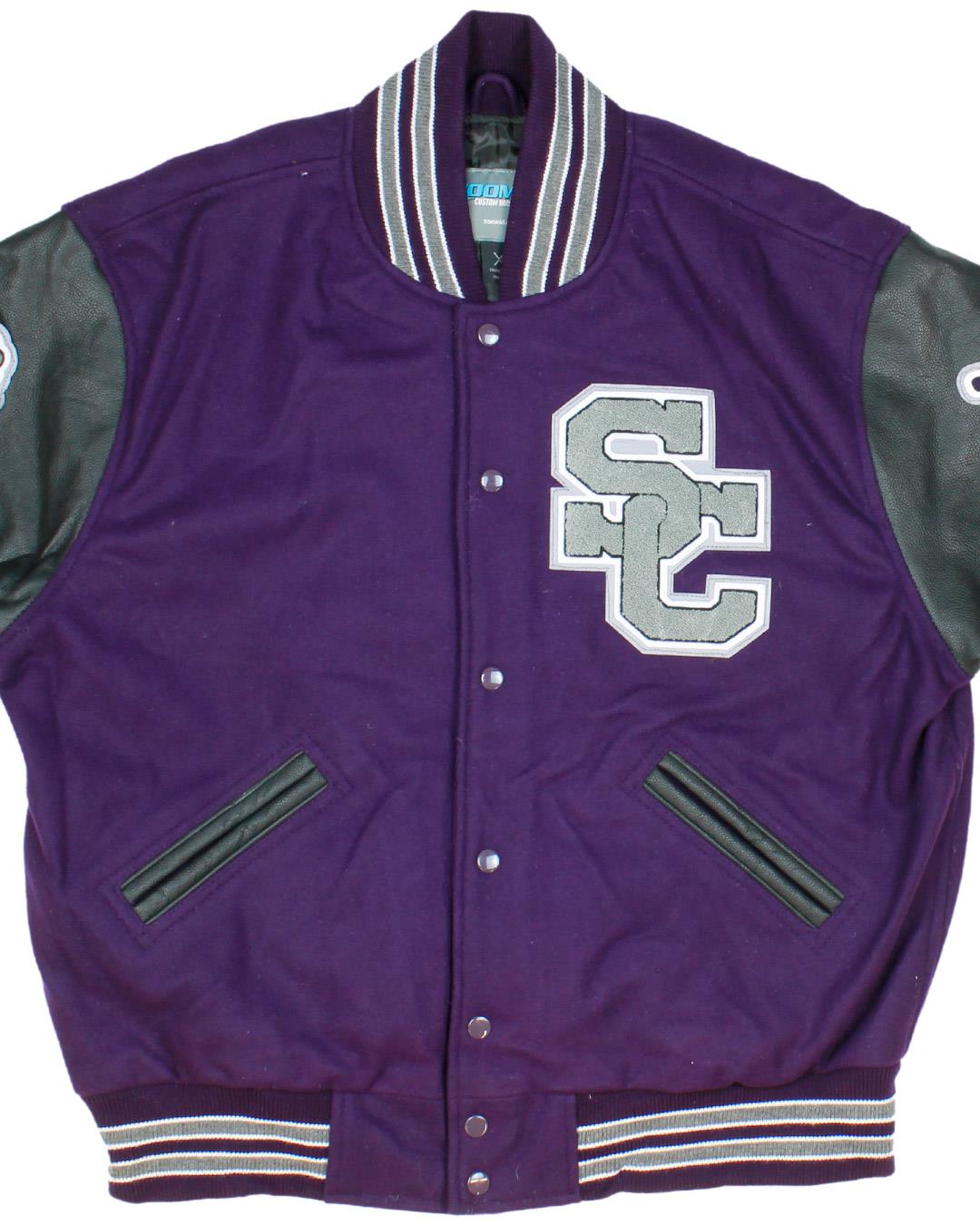 Spring Creek High School Leather Man Jacket, Spring Creek, NV - Front 2