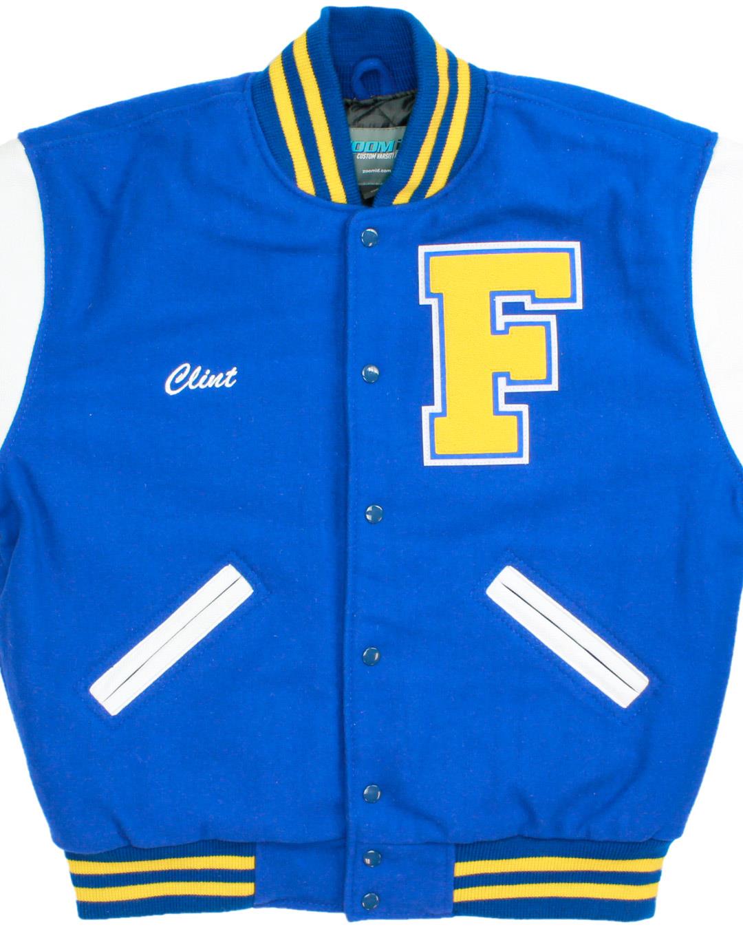 Fergus High School Golden Eagles Letterman, Lewistown, MT - Front 