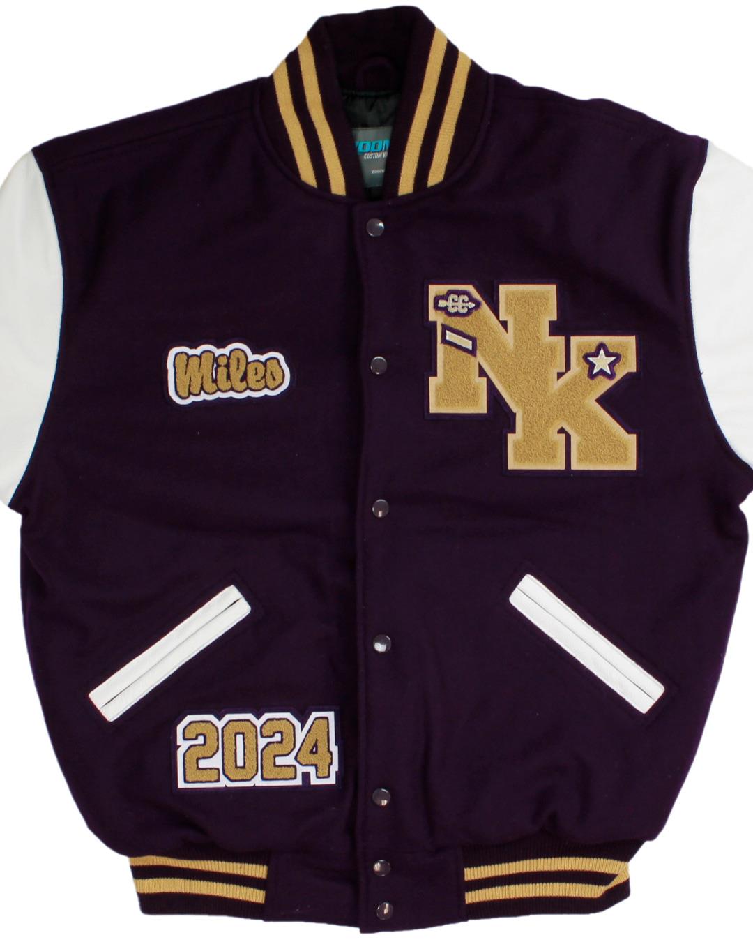 North Kitsap High School Vikings Letterman Jacket, Poulsbo, WA - Front