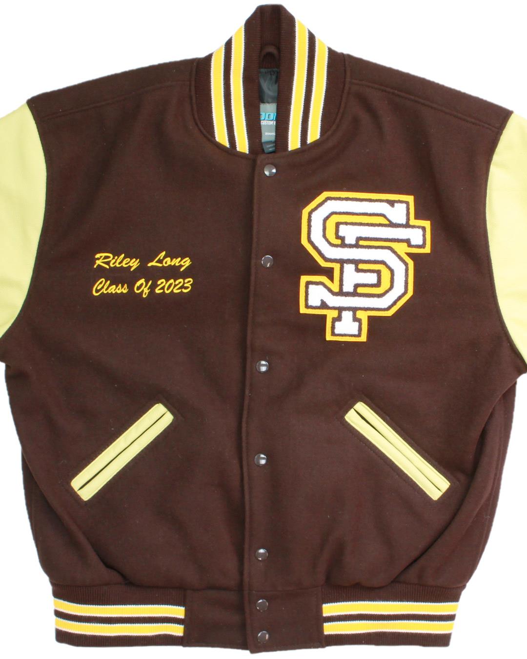 Saint Francis High School Lancers Varsity Jacket, Mountain View, CA  - Front