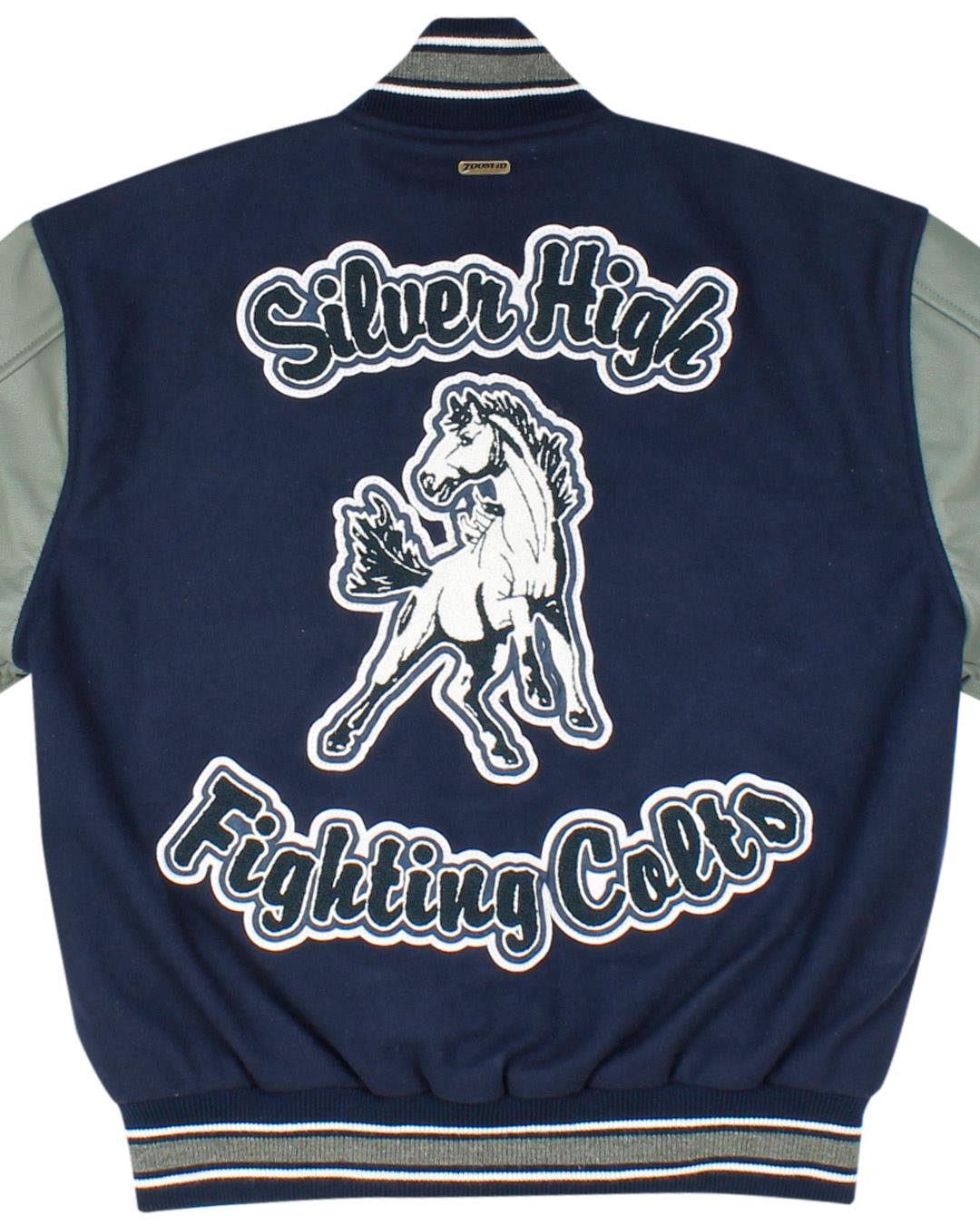 Silver High School Varsity Jacket, Silver City NM - Back