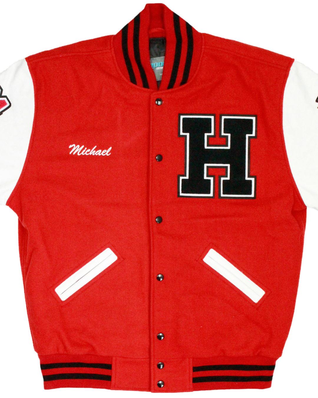 Herron High School Achaeans Letterman Jacket, Indianapolis, IN - Front