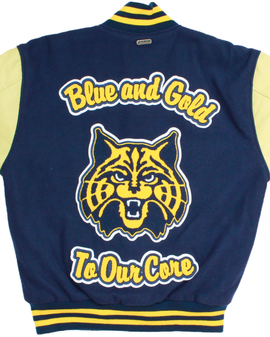 Aberdeen High School Bobcats Varsity Jacket, Aberdeen, WA - Back