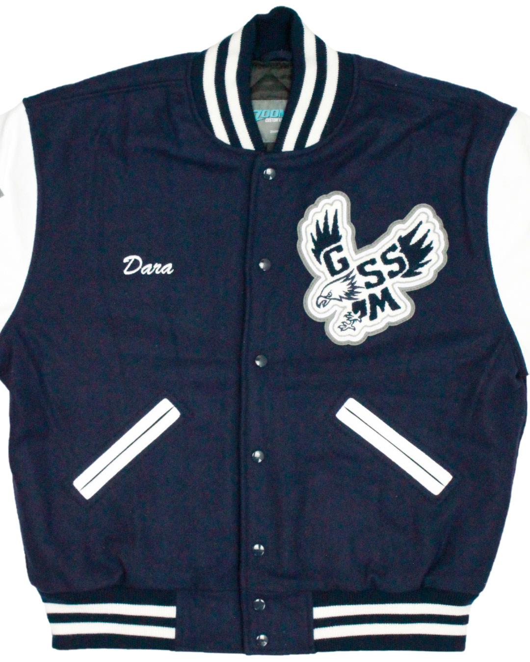 Governors School for Science and Math Eagles Varsity Jacket, Hartsville, SC - Front
