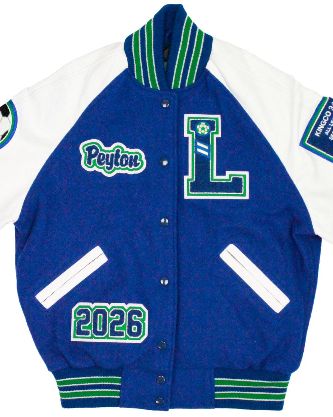 Liberty High School Patriots Letterman Jacket, Renton, WA - Front 