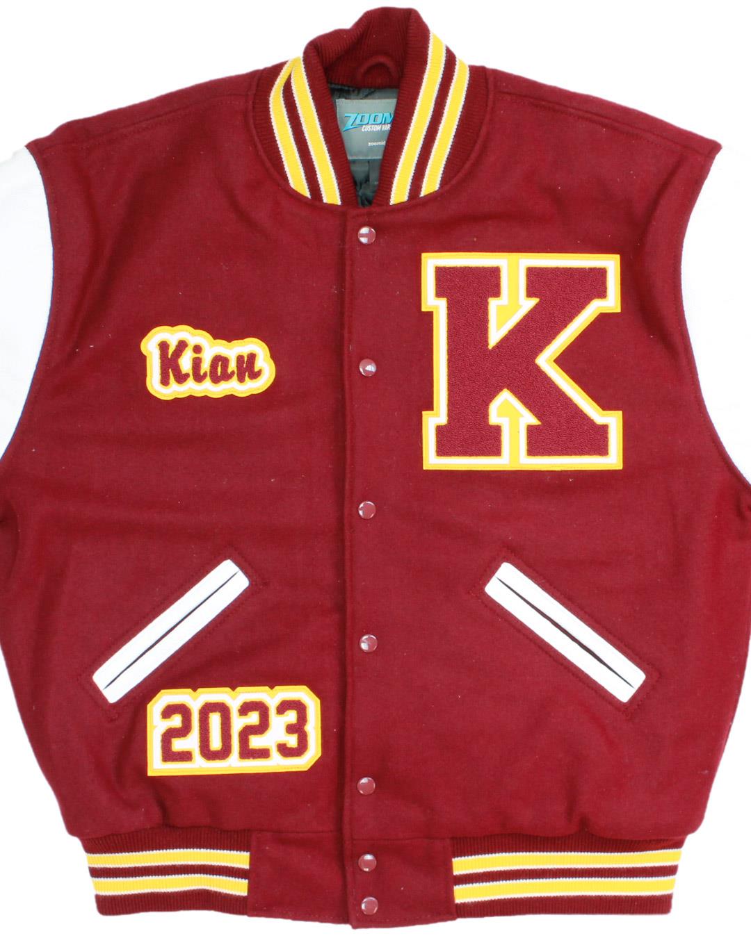 Kingston High School Buccaneers Lettermen Jacket, Kingston, WA - Front
