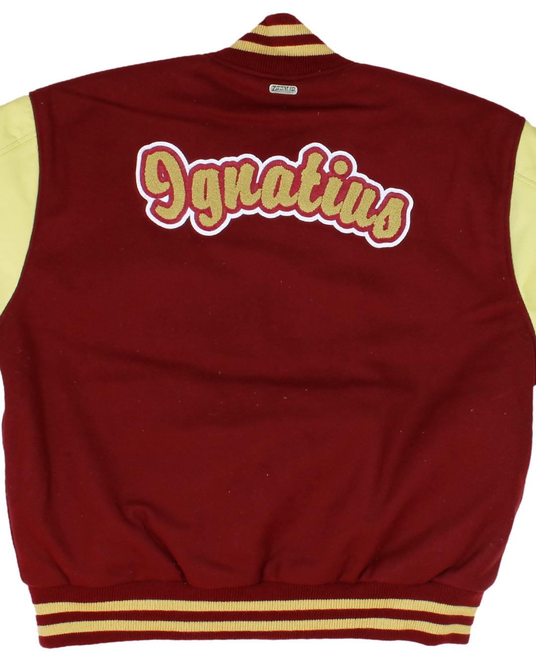 St. Ignatius College Prep Letterman Jacket, Chicago, IL - Back