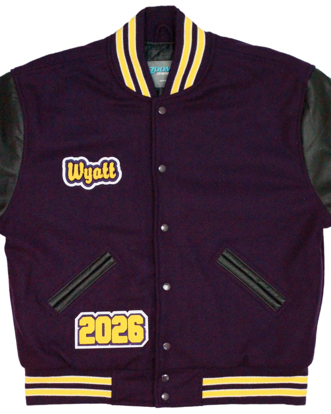 Sequim High School Wolves Letterman Jacket, Sequim, WA - Front