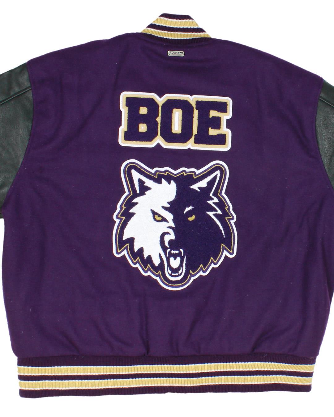 Goldendale High School Timberwolves Letter Jacket, Goldendale WA - Back