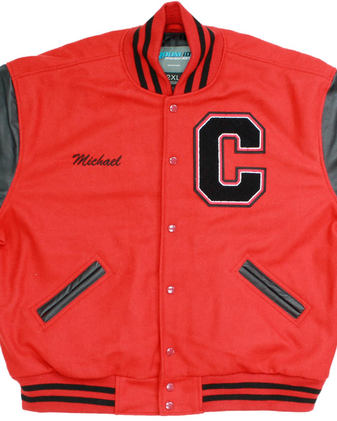Coshocton High School Redskins Letterman Jacket, Coshocton, OH - Front