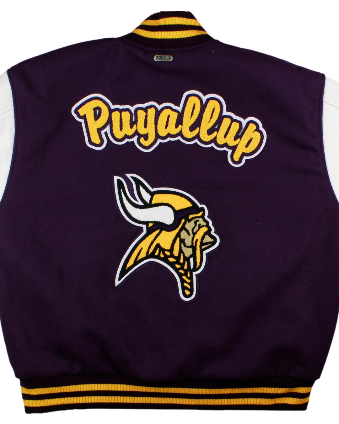 Puyallup High School Vikings Letter Jacket, Puyallup, WA - Back