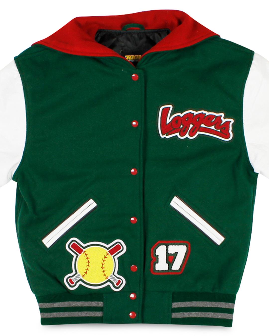 Eureka High School Loggers Letterman Jacket, Eureka CA - Front