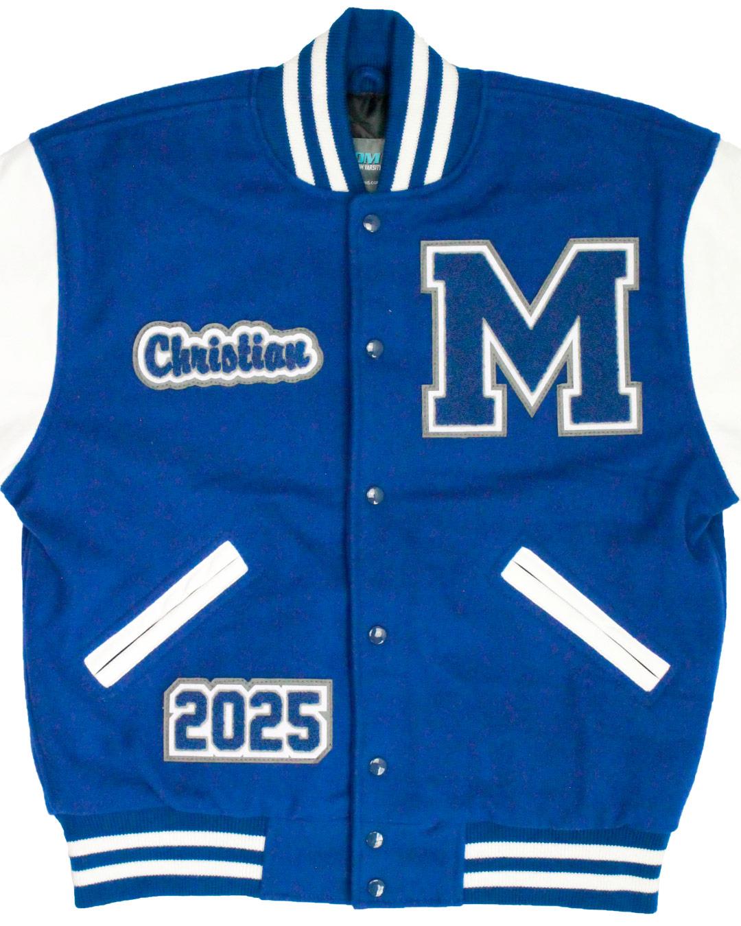 Mazama High School Vikings Letter Jacket, Klamath Falls, OR - Front