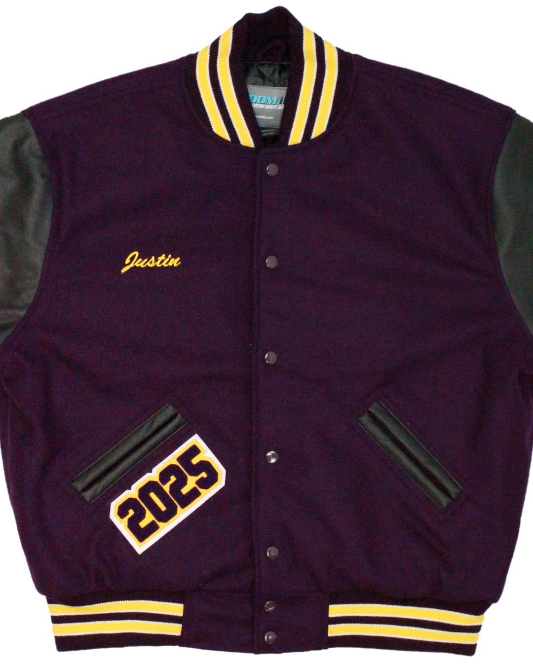 Lathrop  High School Malemutes Letterman Jacket, Fairbanks, AK - Front