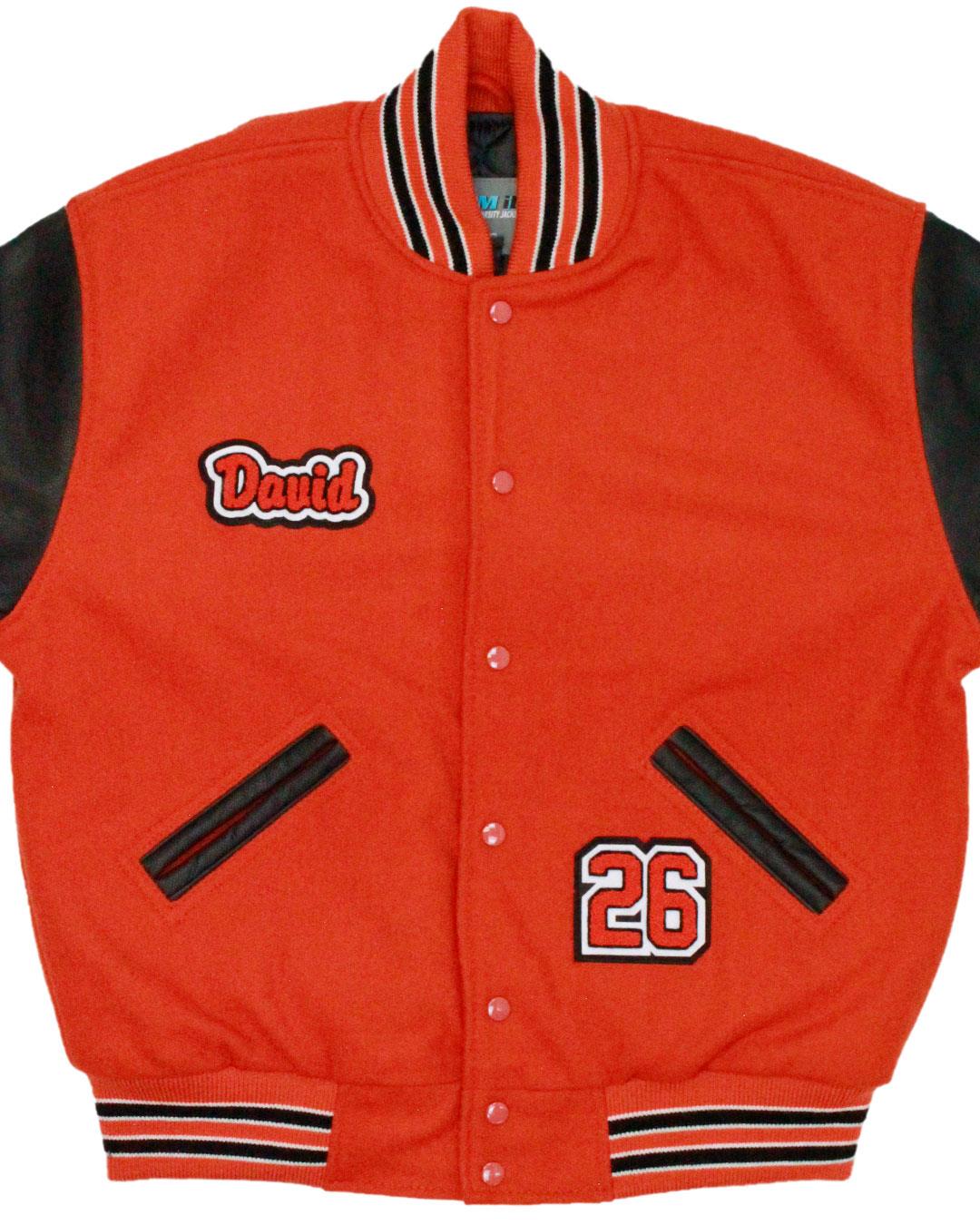 Republic High School Tigers Letterman Jacket, Republic, WA - Front 