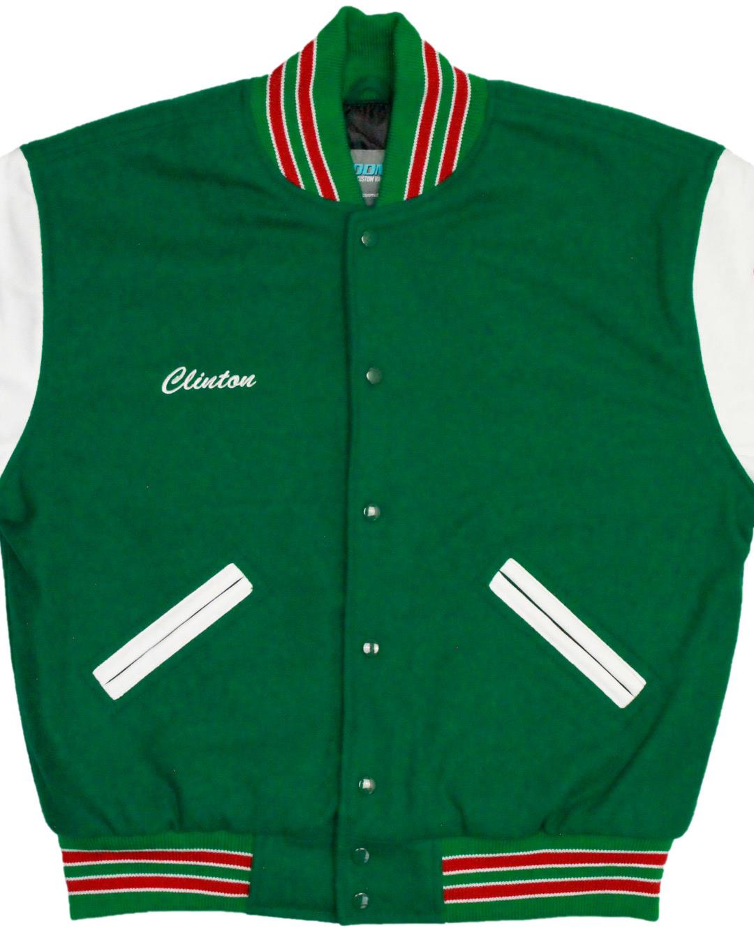 O'Bannon High School Greenwaves Letterman Jacket, Greenville, MS - Front