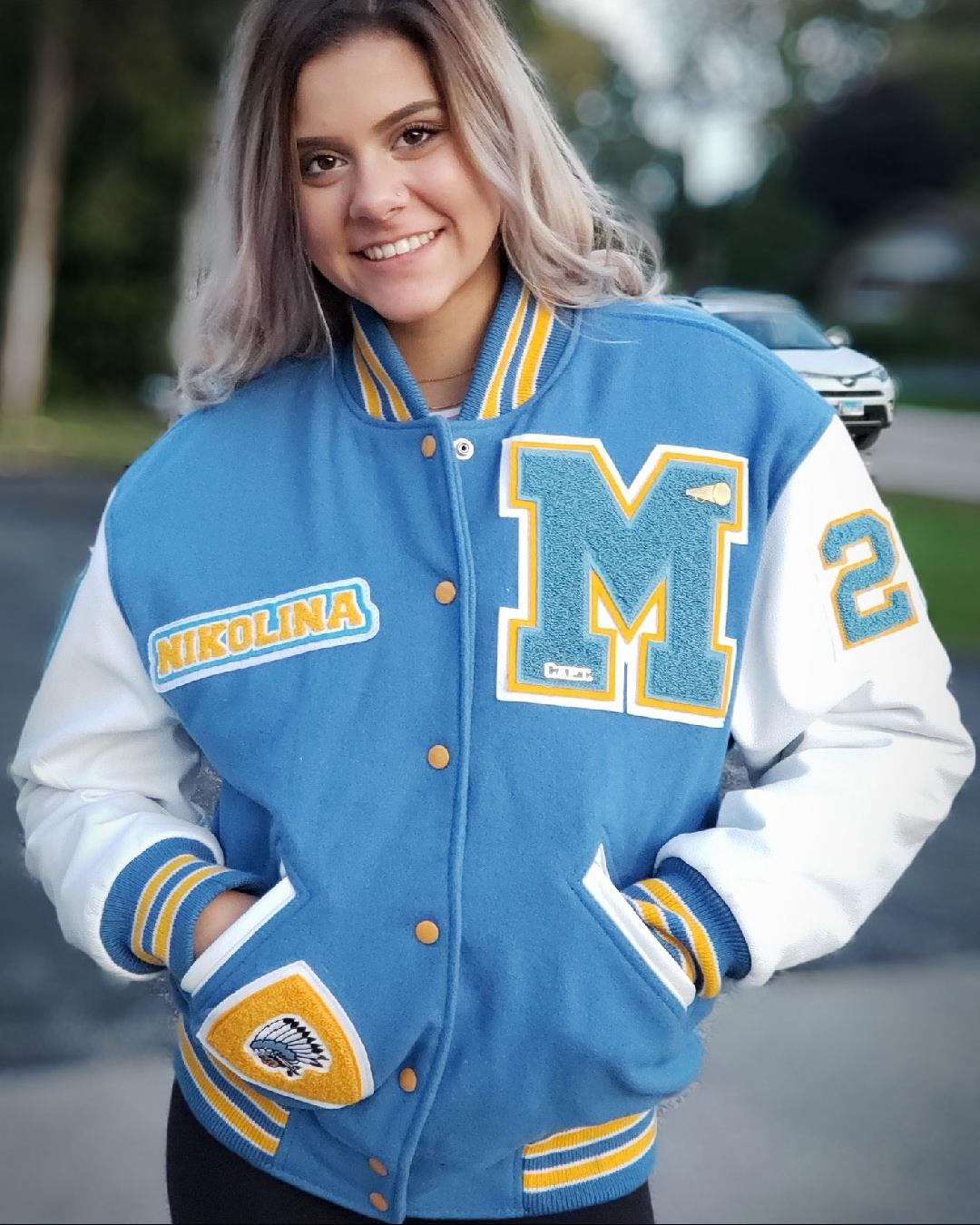 Maine West High School Letterman Jacket, Des Plaines IL - Front