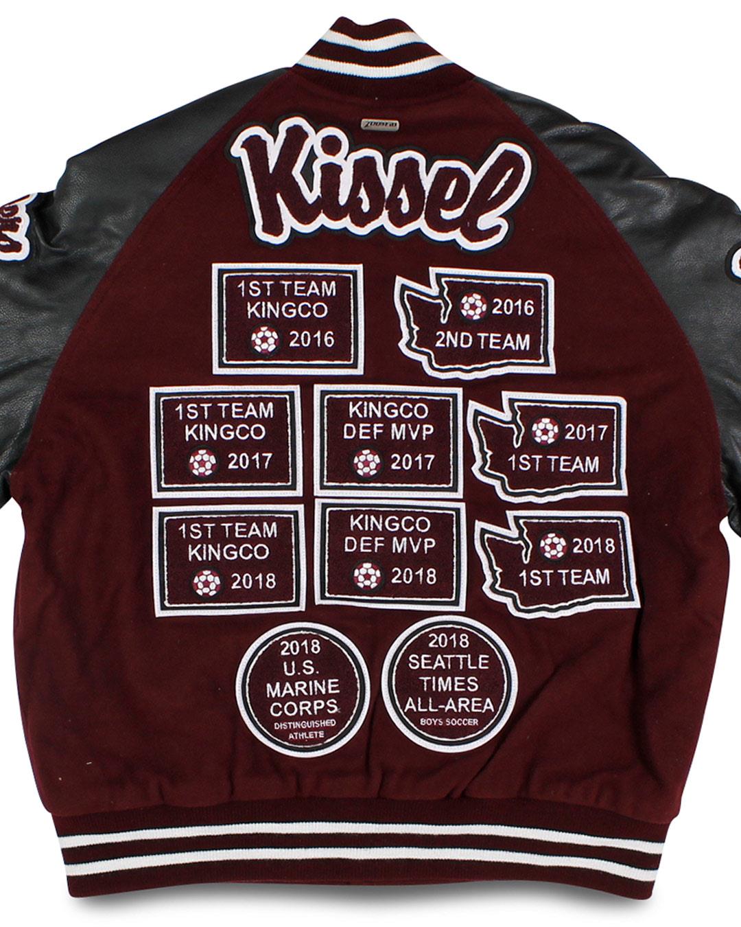 Mercer Island High School Islanders Letter Jacket, Mercer Island WA - Back