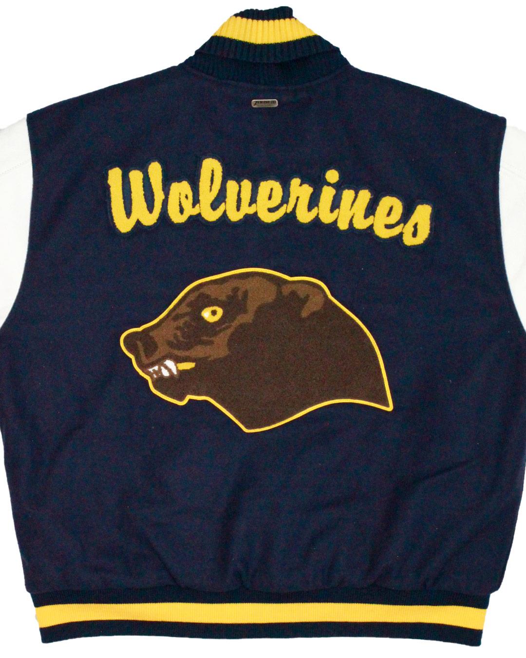 Calumet High School Wolverines Letter Jacket, Calumet, CO - Back