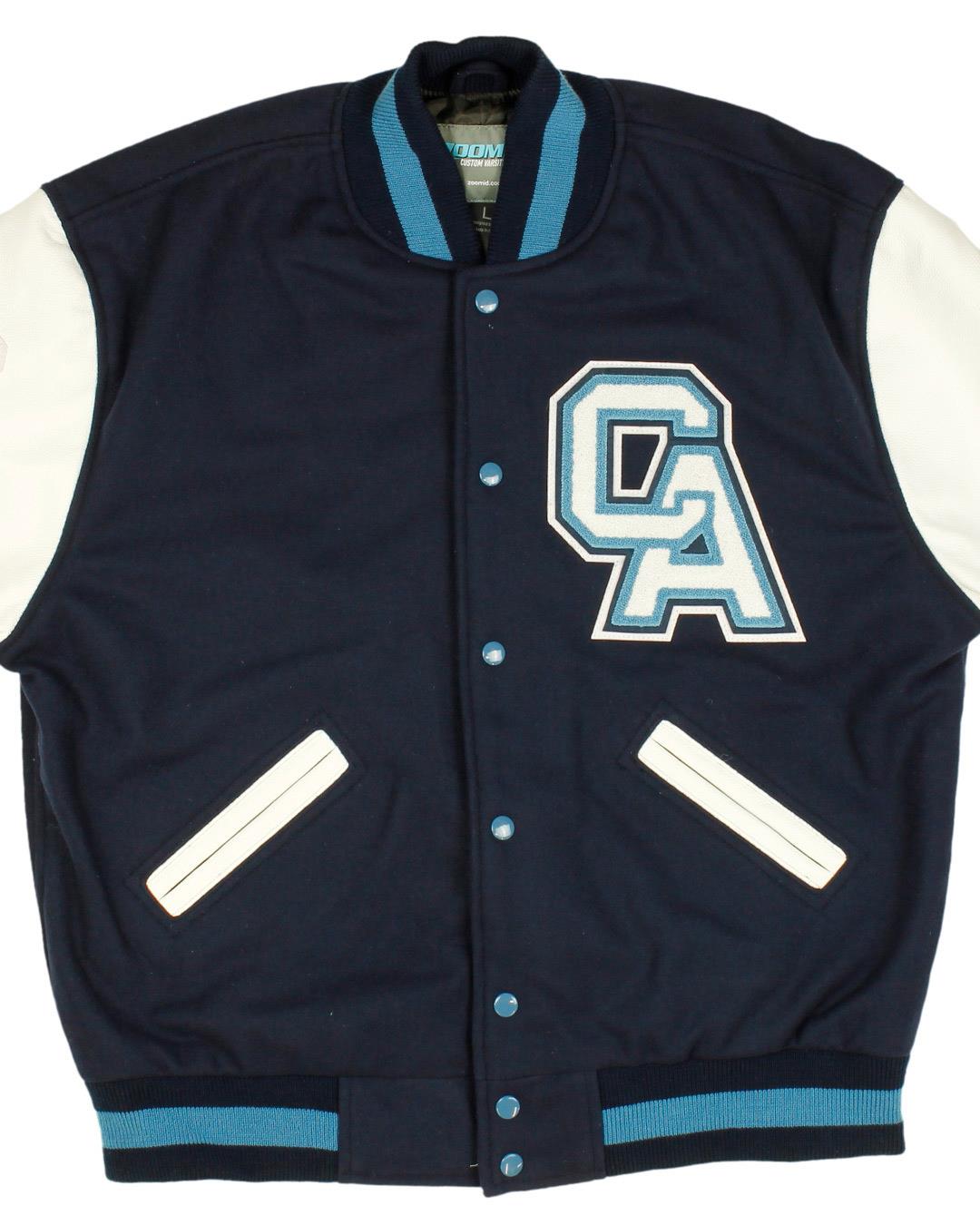 Coral Academy of Science Falcons Varsity Jacket, Reno NV - Front