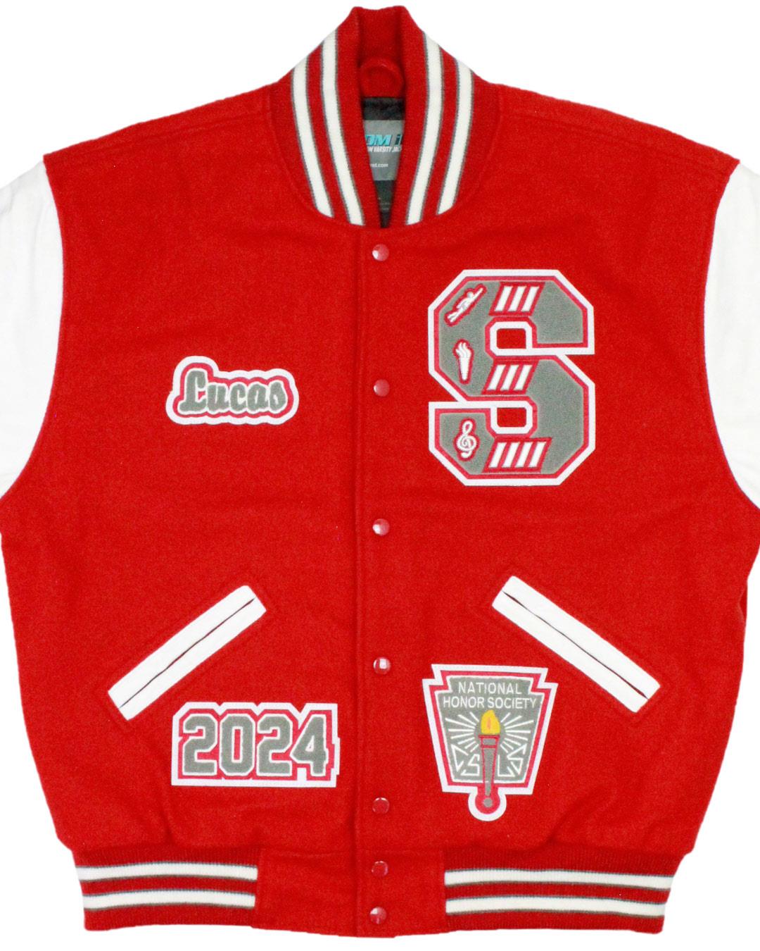 Stanwood High School Spartans Letter Jacket, Stanwood, WA - Front