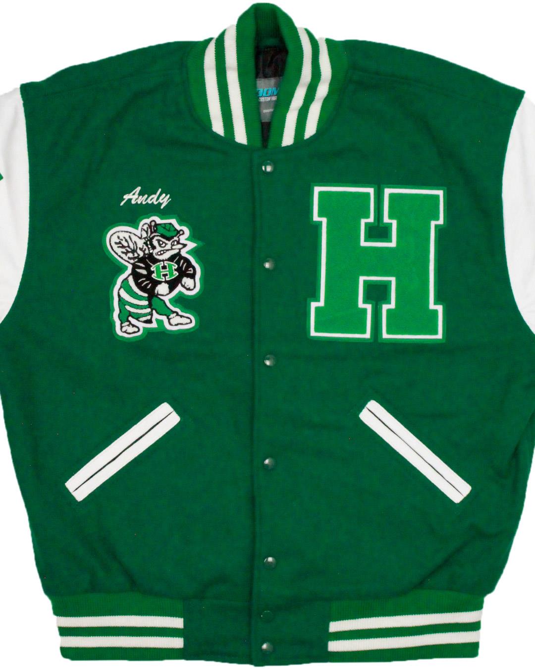 Huntsville High School Hornets Letterman Jacket, Huntsville, TX - Front
