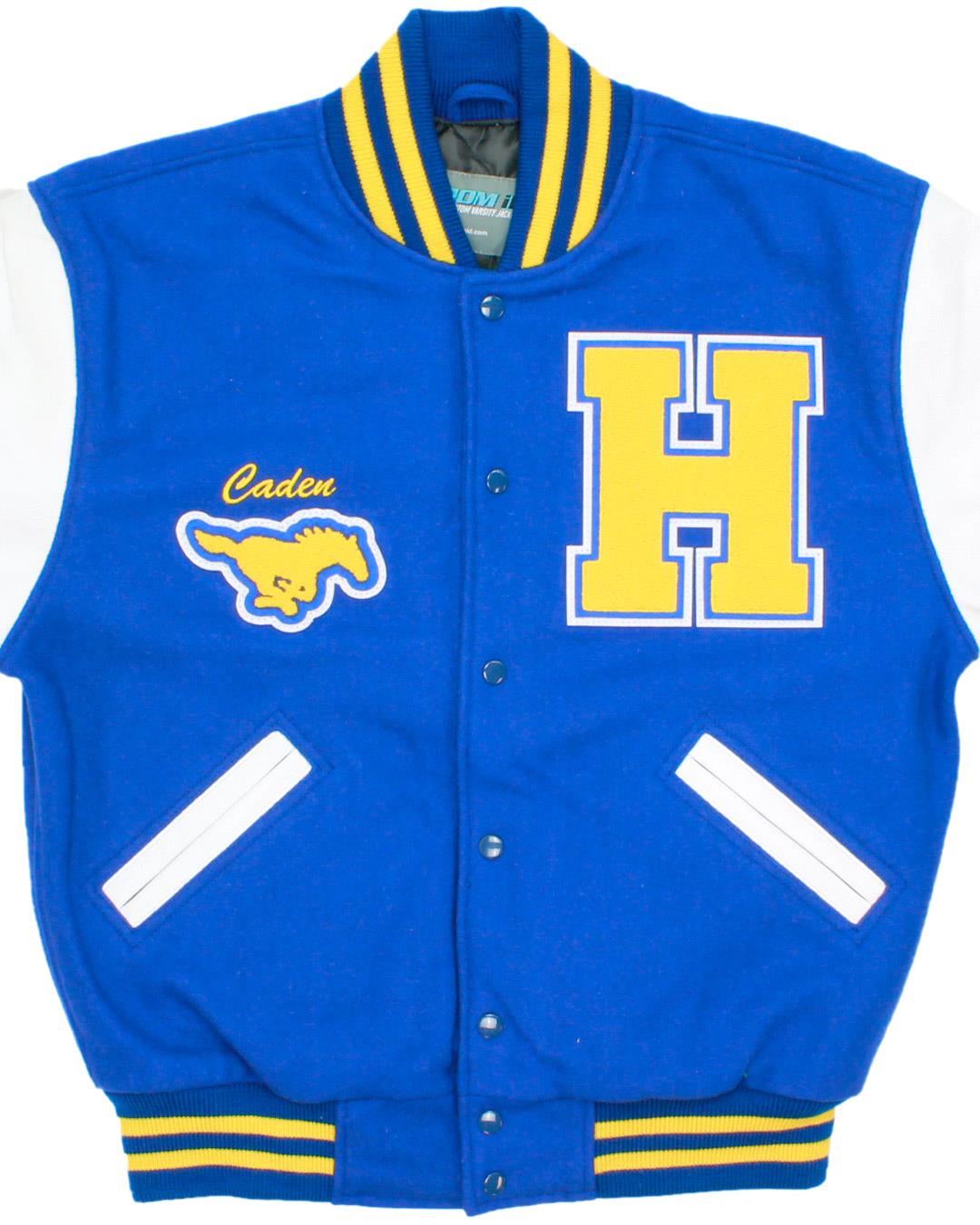 Heppner High School Mustangs Letterman, Heppner, OR - Front 