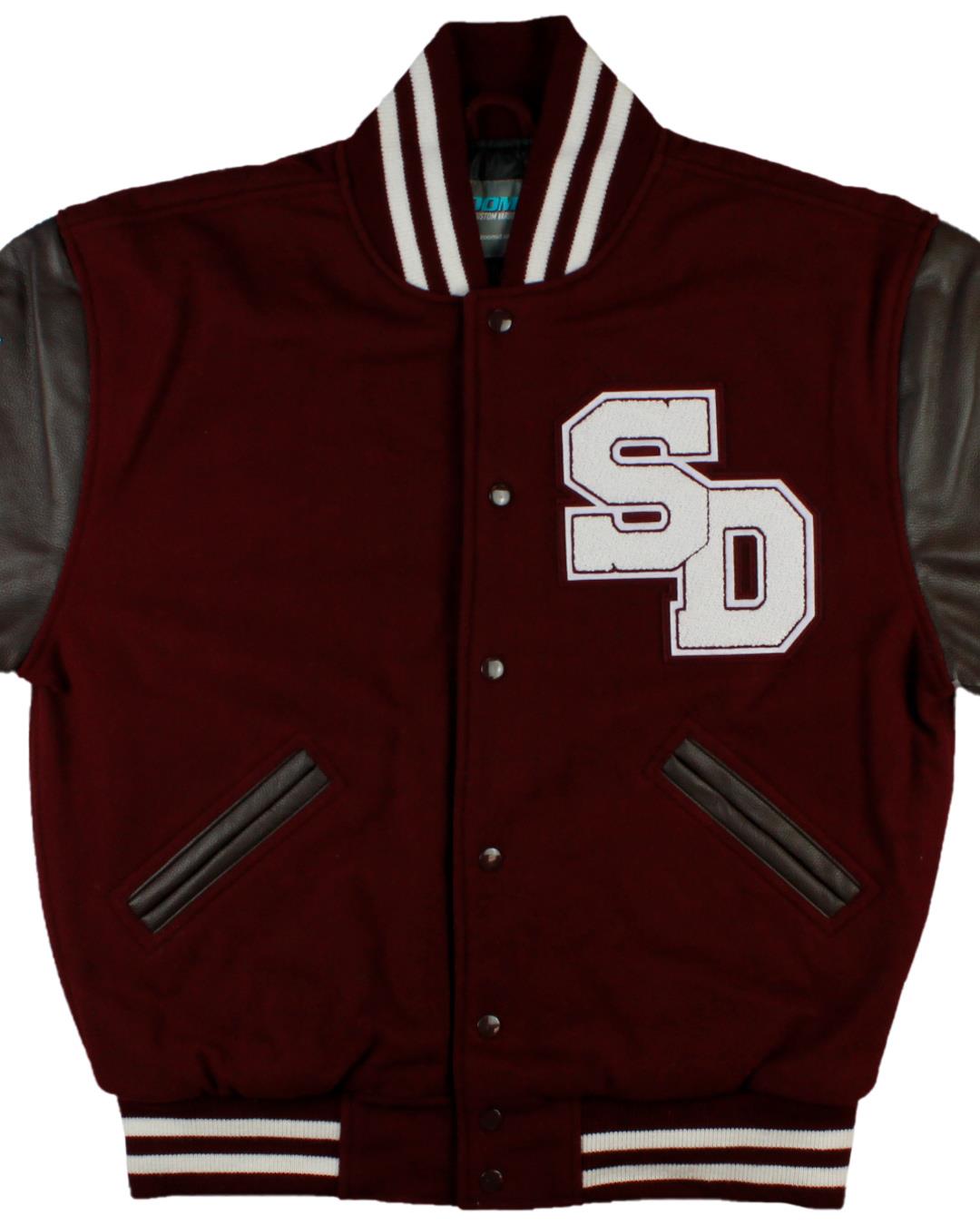 South Decatur High School Varsity Jacket, Greensburg, IN - Front