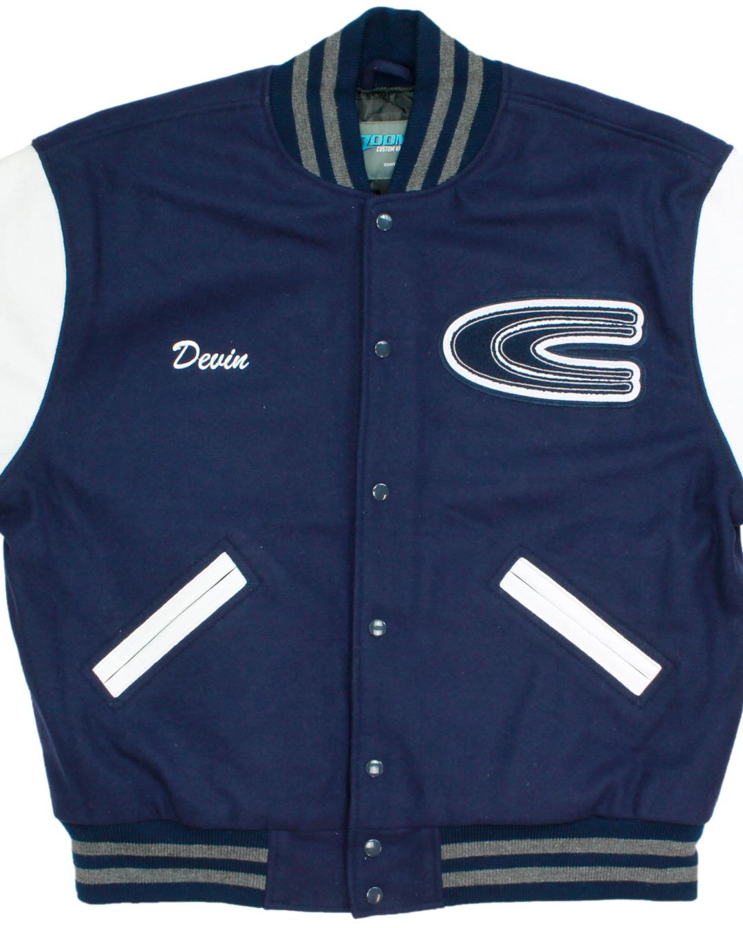 Clay-Chalkville High School Cougars Letterman, Pinson, AL - Front