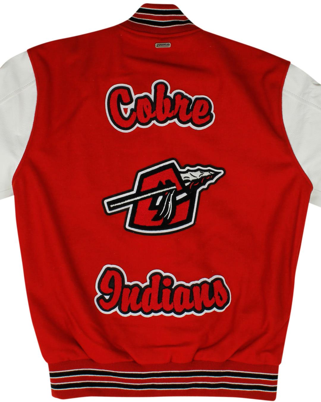 Cobre High School Indians Letterman Jacket, Bayard NM - Back